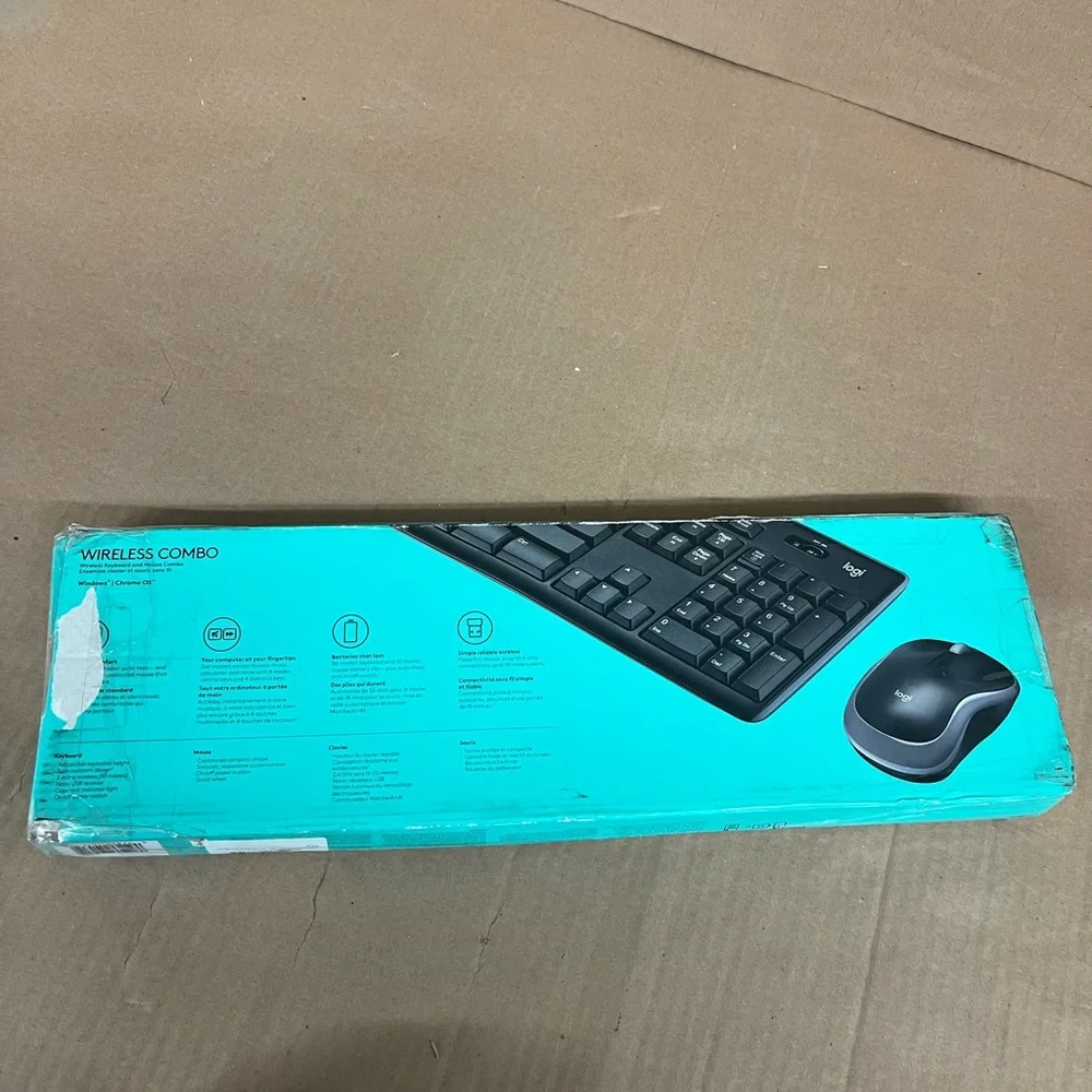 NEW FLAWED Logitech MK270 Wireless Keyboard And Mouse Combo For Windows